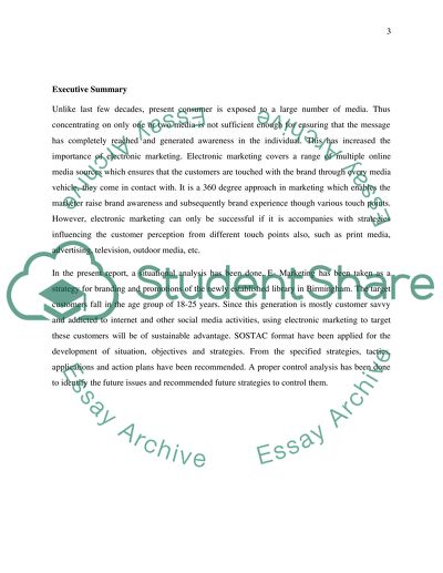 Electronic Media and Source for Marketing