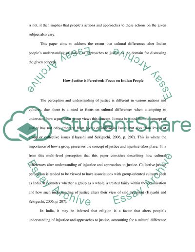 How Understanding of Justice and Approaches to Justice Is Altered in Indian Society