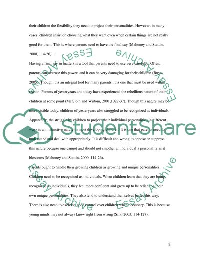 Parents and Children Relationships