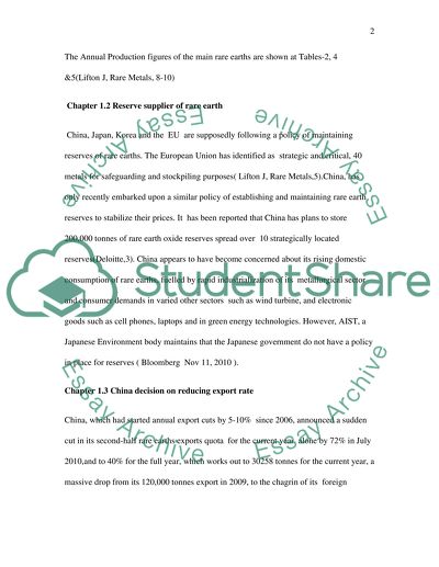 Rare earth-Business Globalization