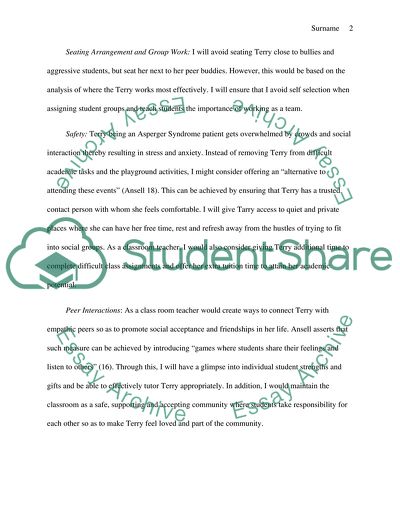 Classroom Practice for Children with Asperger Syndrome in a Mainstream School