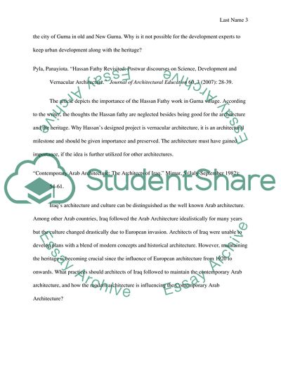 Architecture in the Modern Arab and Islamic World