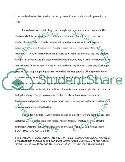 The Legal Significance of Judicial Review