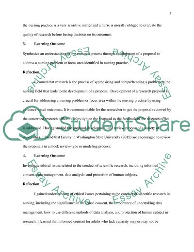 Learning Outcomes in Nursing Practice