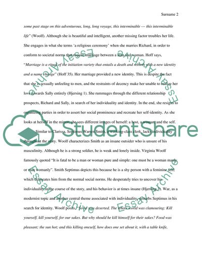 Virginia Woolfs Mrs. Dalloway