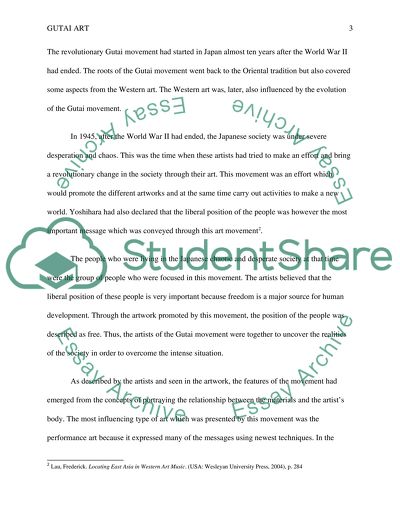 History of Gutai Art Movement