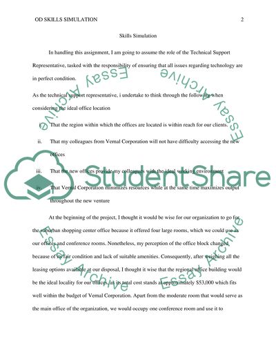 OD Skills Simulation 12.1