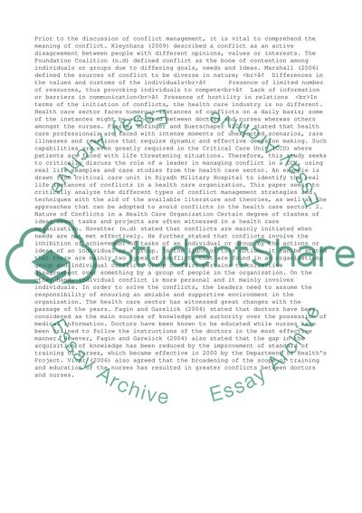 Role conflicts essay image