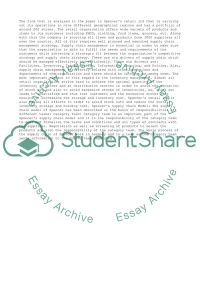 System approach to Managing Complexity: FMCG division of Spencers retail Ltd