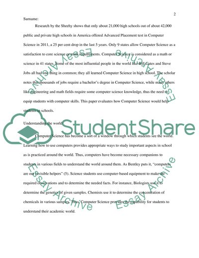 How Computer Science Helps Students in Schools