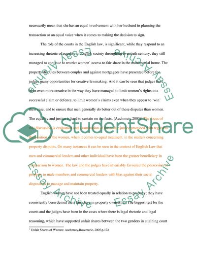 Feminist Perspectives on Land Law