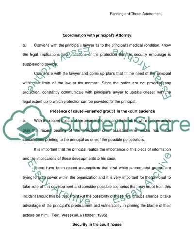 Threat Assessment & Physical Security