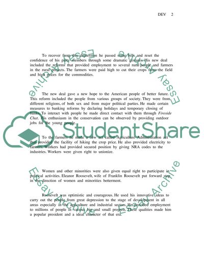 Franklin Delano Roosevelt: His Style of Leadership