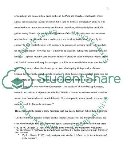 An Ideal Leader - the Prince by Niccolo Machiavelli