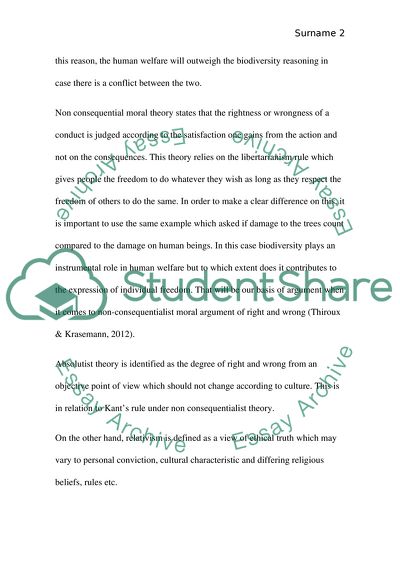 The Consequentialist Theory