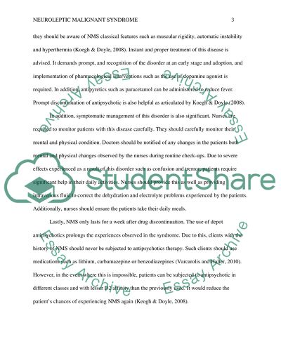 Neuroleptic malignant syndrome