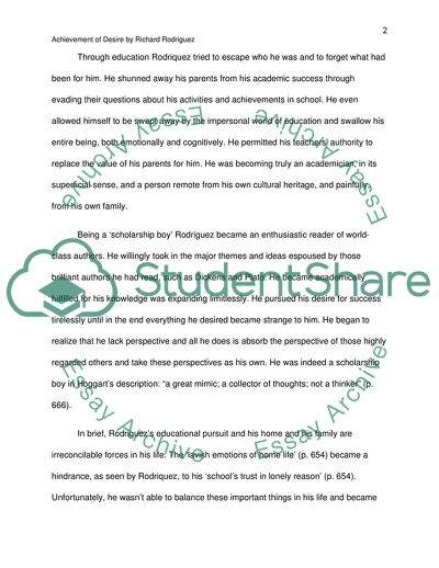 Achievement of Desire by Richard Rodriguez