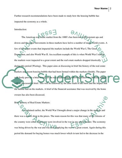 Microeconomics - The Property Markets