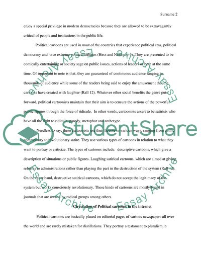 Ways in Which Political Cartoons Are Circulated on the Internet