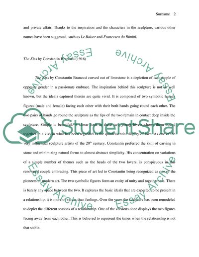 The Kiss by Constantin Brancusi