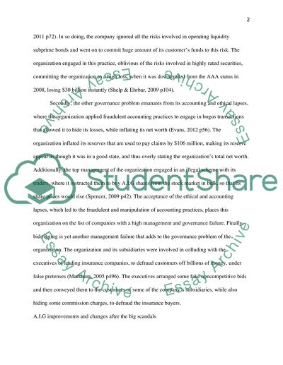 Auditing,governance and scandals