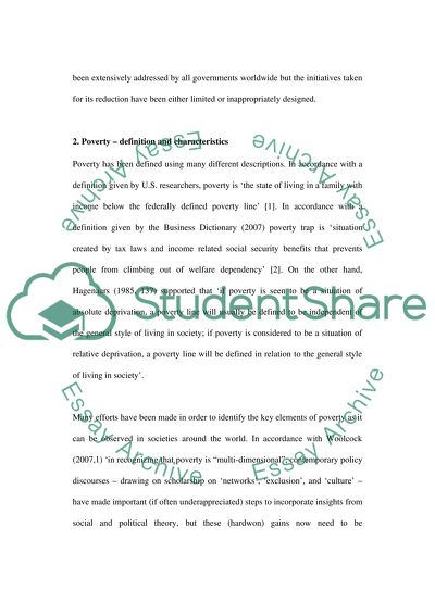 Who are Characterised as the Poor in the Society