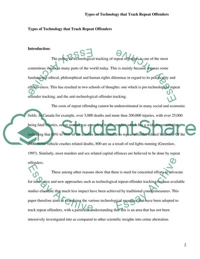 Types of Technology that Track Repeat Offenders