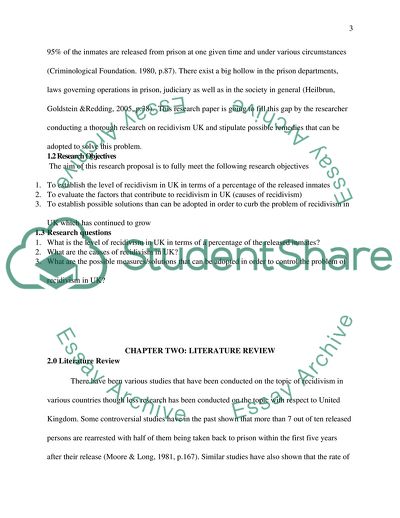Recidivism in the United Kingdom