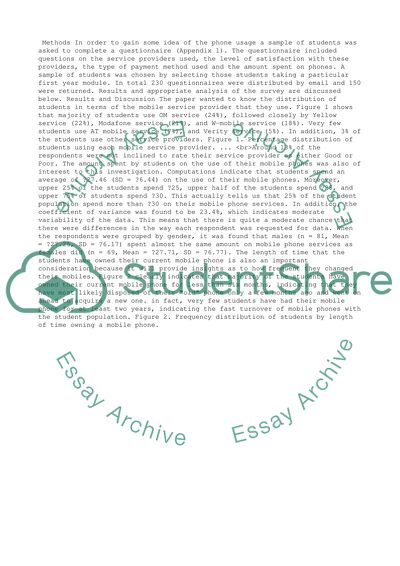 The Mobile Phone Usage of Students of University