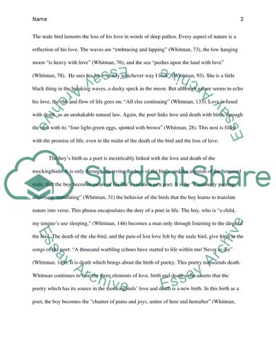 Out of the Cradle Endlessly Rocking: Fusion of Love, Birth and Death