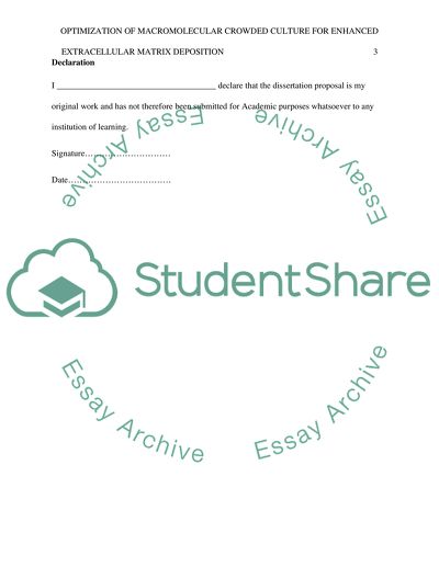 Optimization of Macromolecular Crowded Culture