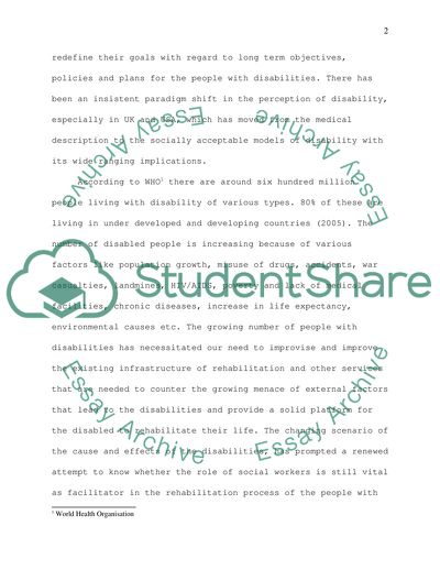 A Support Worker in Empowering People with Learning Difficulties