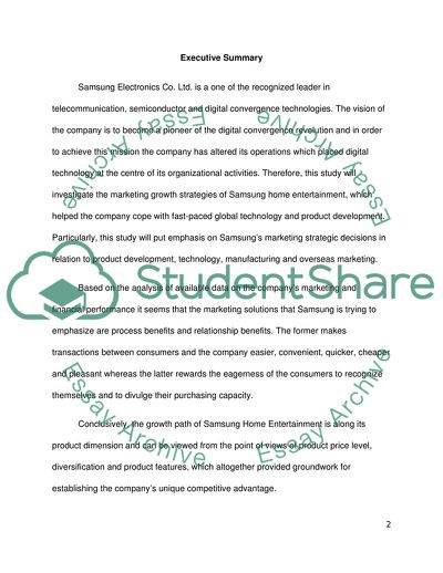 The Growth Path of Samsung Home Entertainment