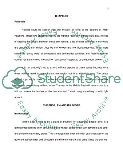 The River Jordan Flows Peacefully Between: An In Depth Analysis of the Arab-Israeli Conflict