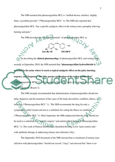Study of Phenazopyridine
