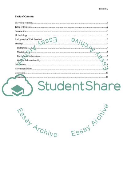 Visit Scotland Organisation and Its Contribution to Scottish Tourism