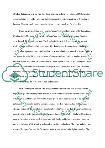 Analysis of Hinduism, Religion and Culture