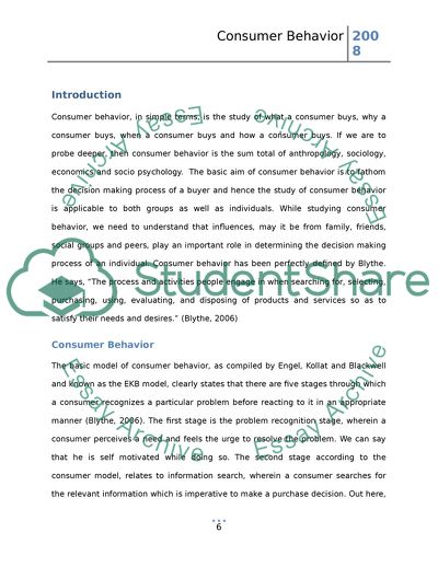 Studying Consumer Behavior