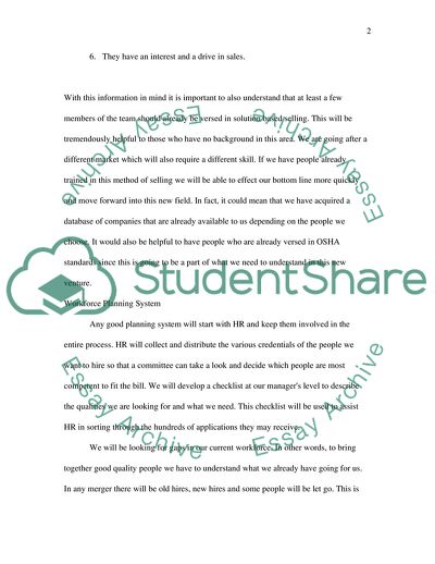 Job Analysis and Selection for IntraClean