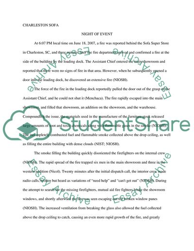 Charleston Super Sofa Fire