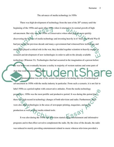 The Media Technology Innovations and the Living Standards of the People