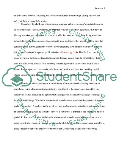 A Companys Management Strategies and the Companys Ability to Serve Customers in a Flawless Manner