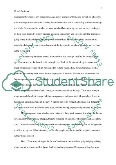 Information Technology and Business