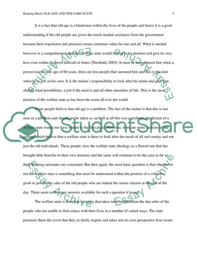 Old Age and the Welfare State