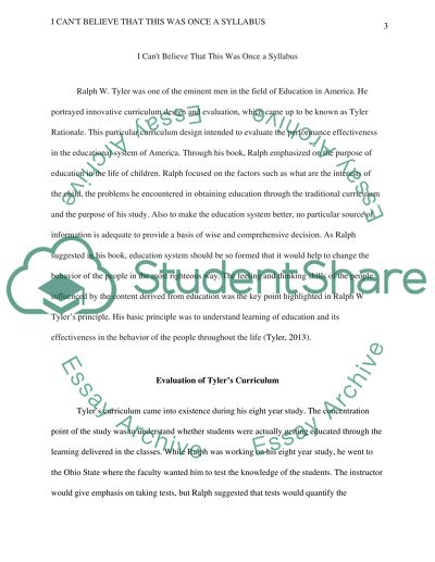 I cant believe that this was once a syllabus