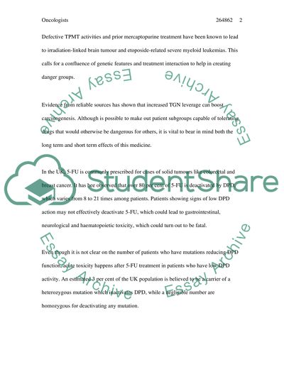 The United Kingdom Cancer Treatment: Individualized Treatment Plan