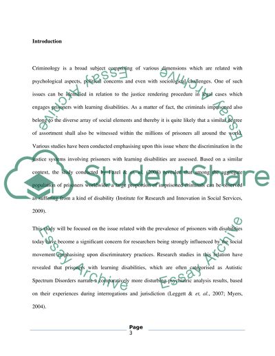 Discrimination of Prisoners with Learning Disabilities