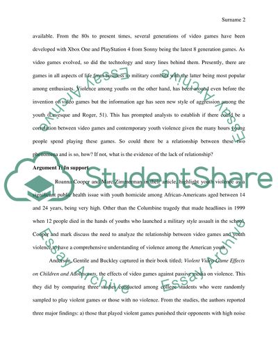 The Relationship between Violent Video Games and Youth Violence