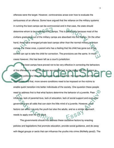 Correctional Boot Camps