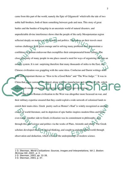 Comparison of Classical Civilizations: Persia, Greco-Roman Civilization, India and China